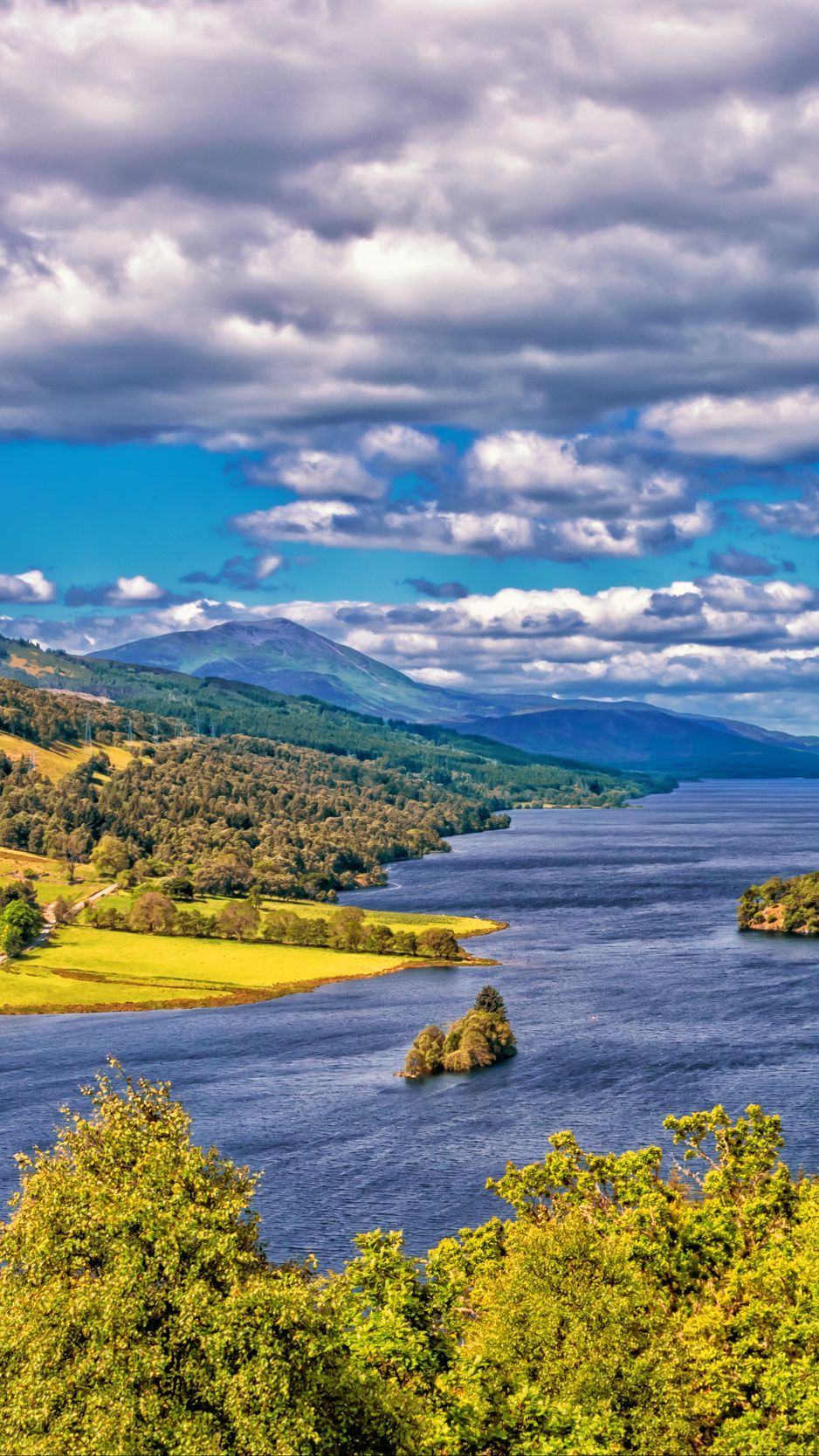 Download wallpaper 938x1668 scotland, highlands, lake, hdr iphone
