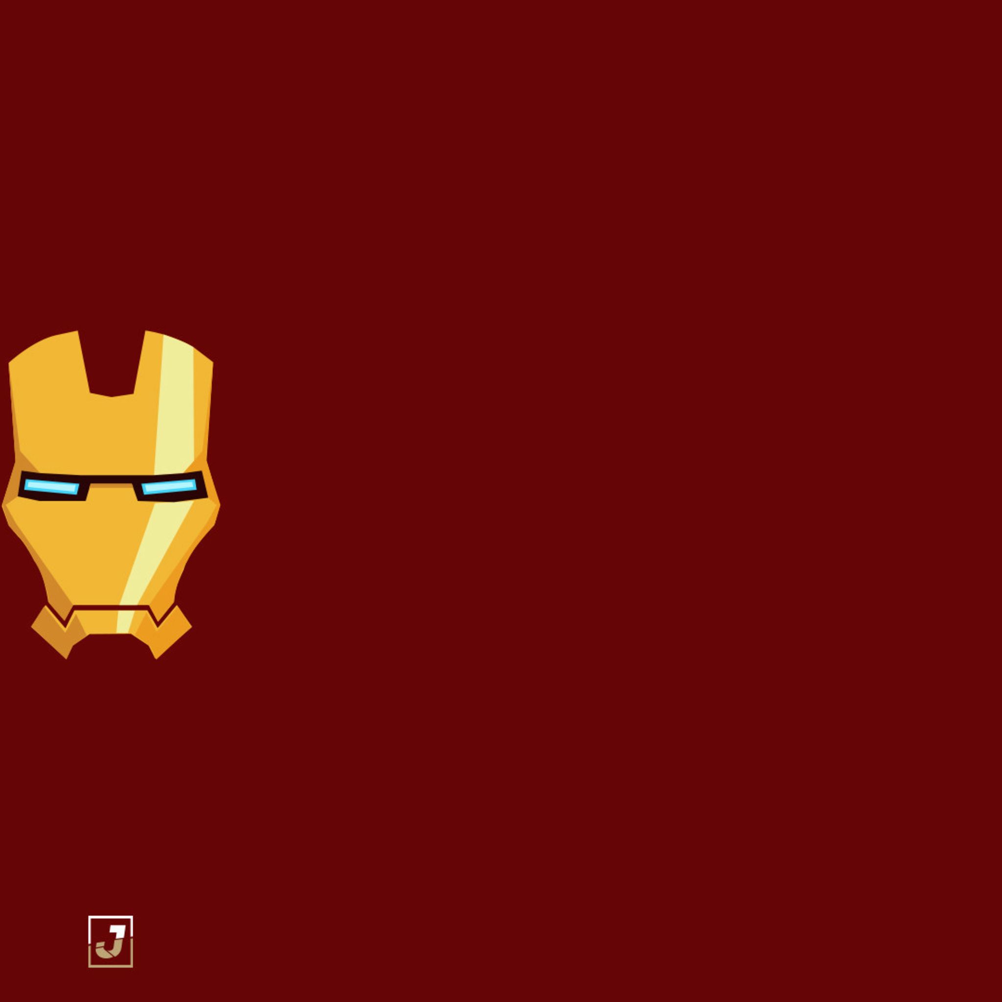 Iron Man Mask Minimalism iPad Air HD 4k Wallpaper
