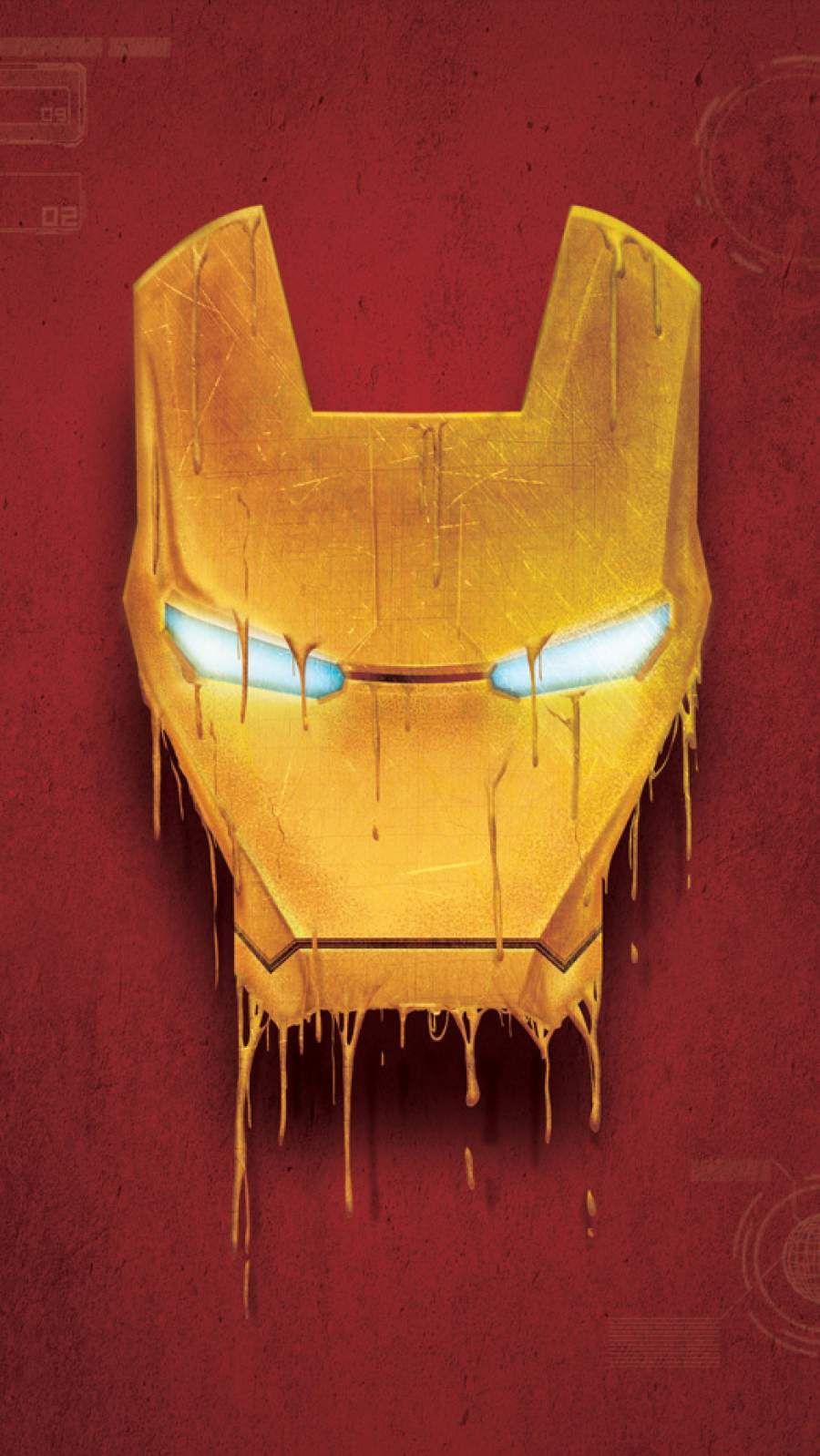 Iron Man Mask Melting Big IPhone Wallpaper. Iron