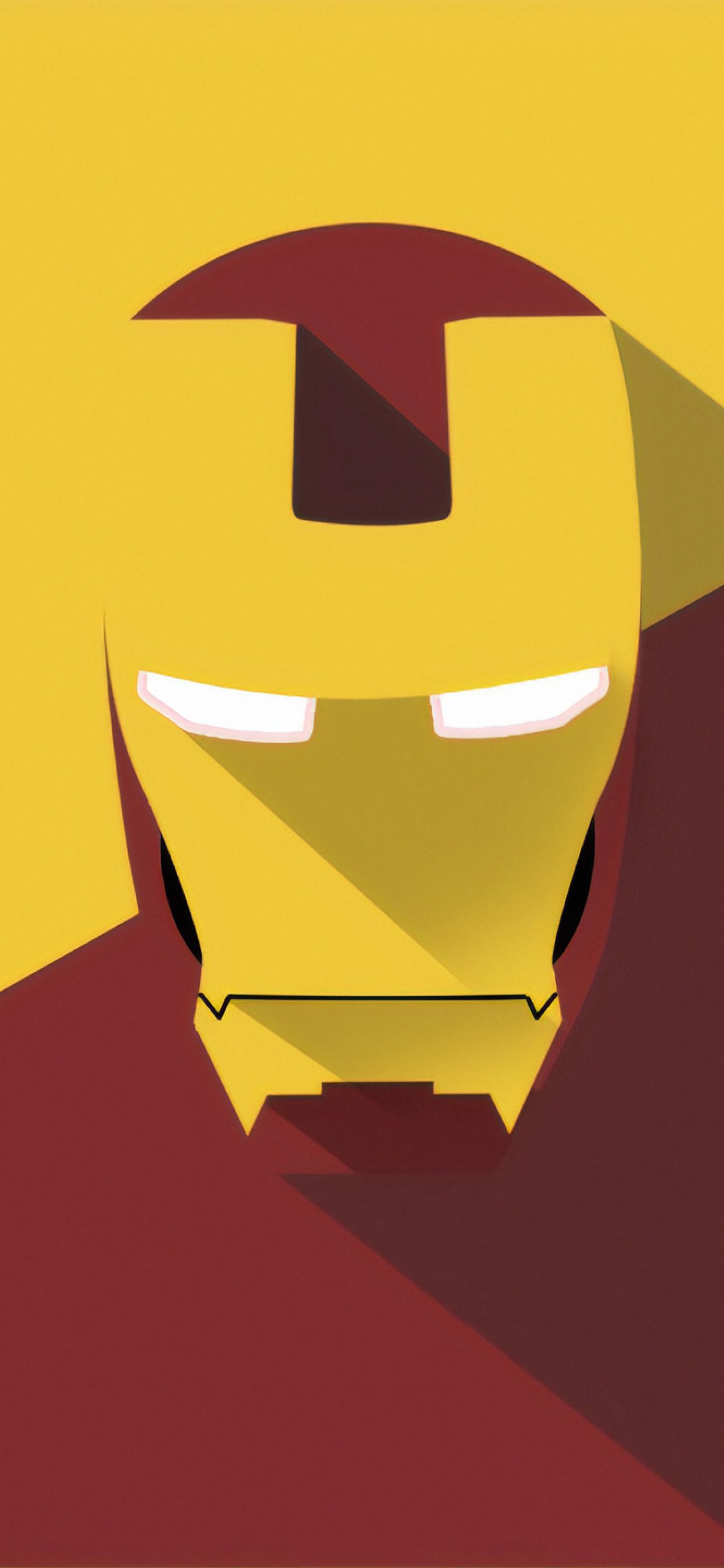 Iron Man Mask Minimal iPhone XS MAX Wallpaper, HD