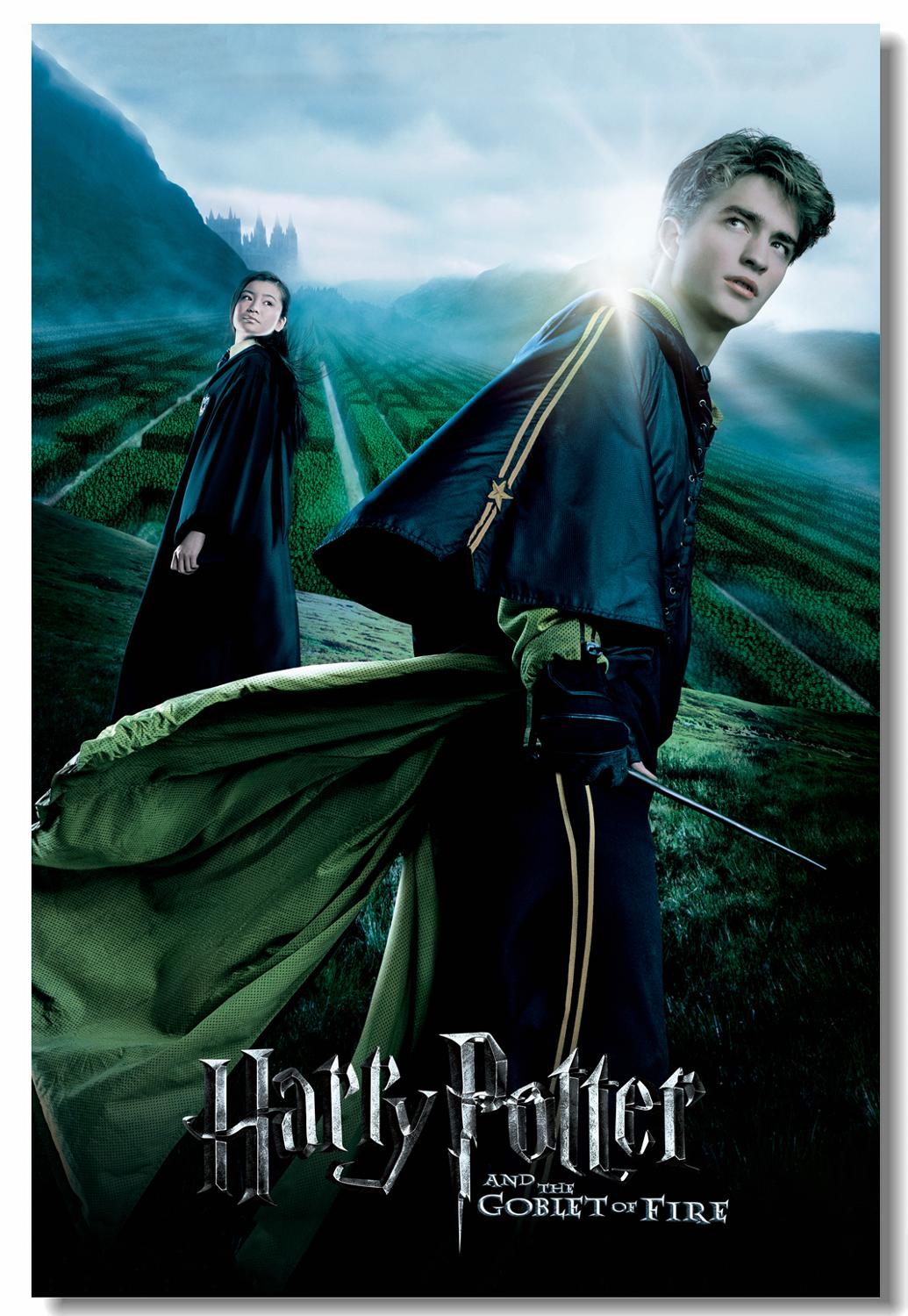 Custom Canvas Wall Art HP4 Movie Poster Cho Chang Cedric Diggory