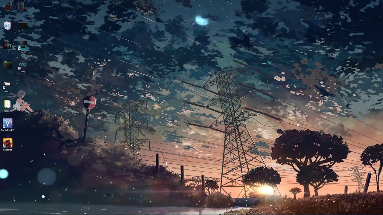 Anime night sky live wallpaper free download