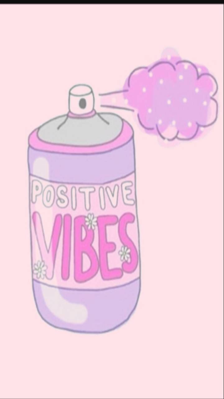 Spray Positive Vibes wallpaper