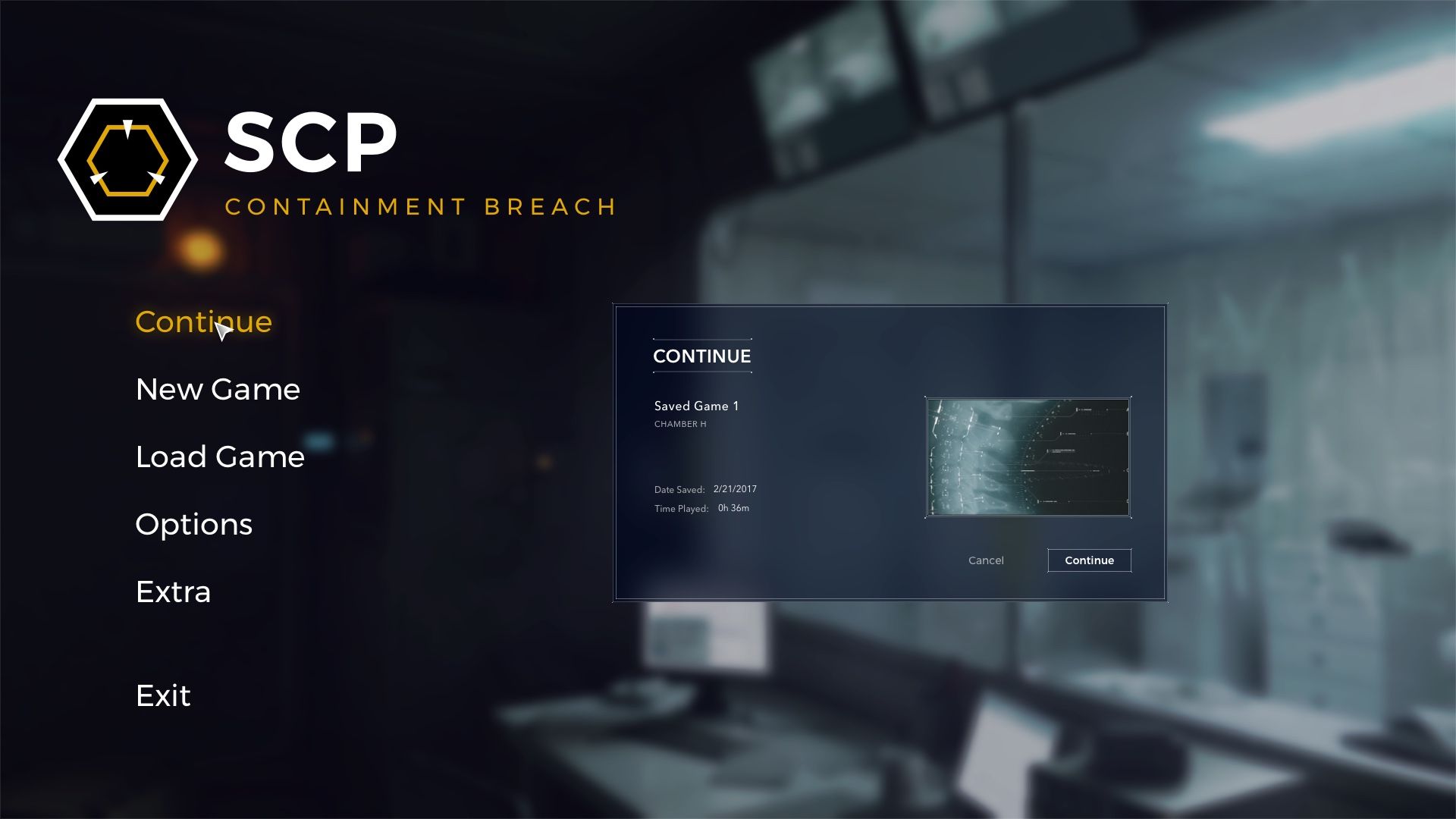 Sneak preview UI in SCP: Containment Break