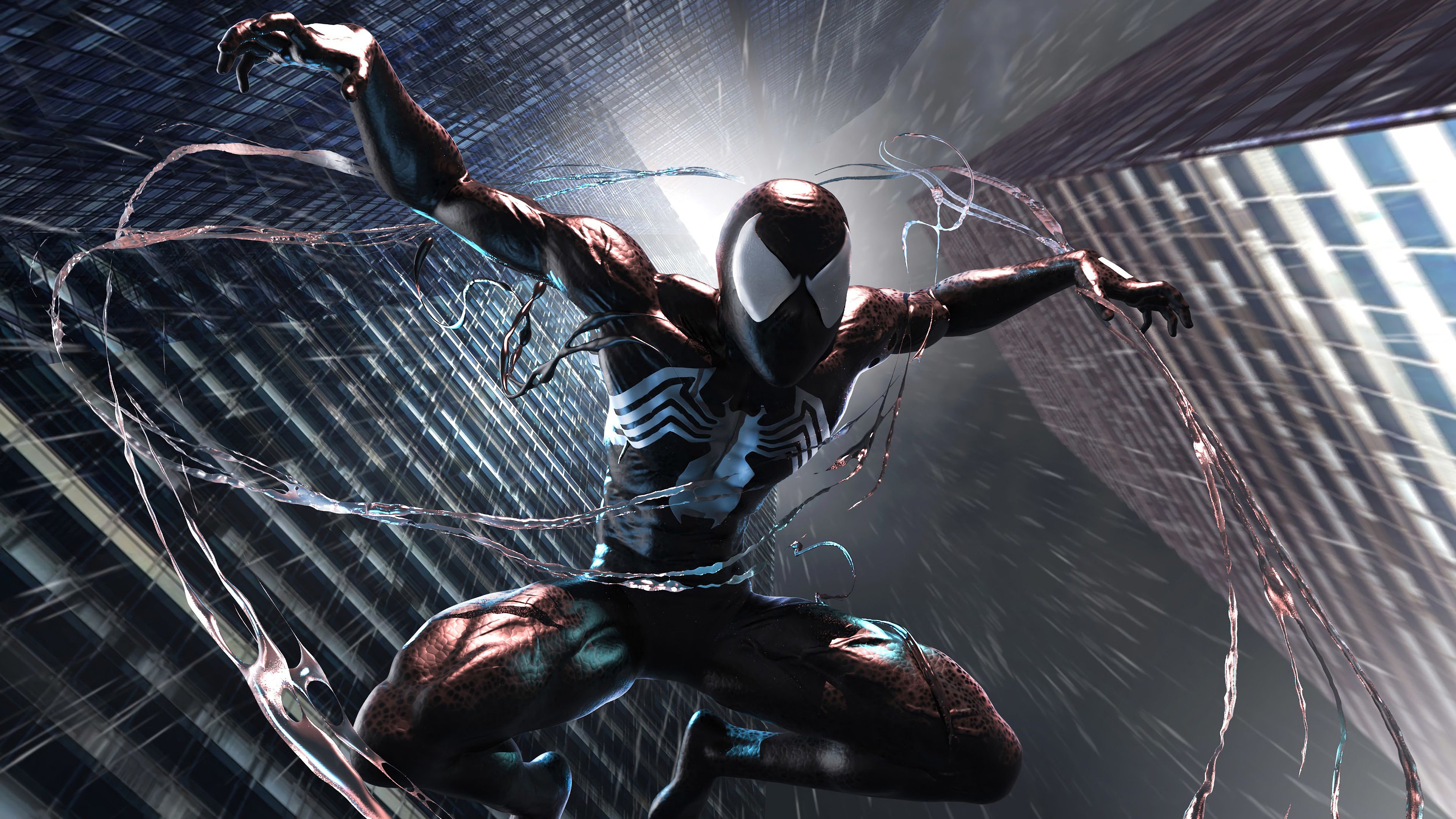 Spider Man Symbiote 4K Wallpaper