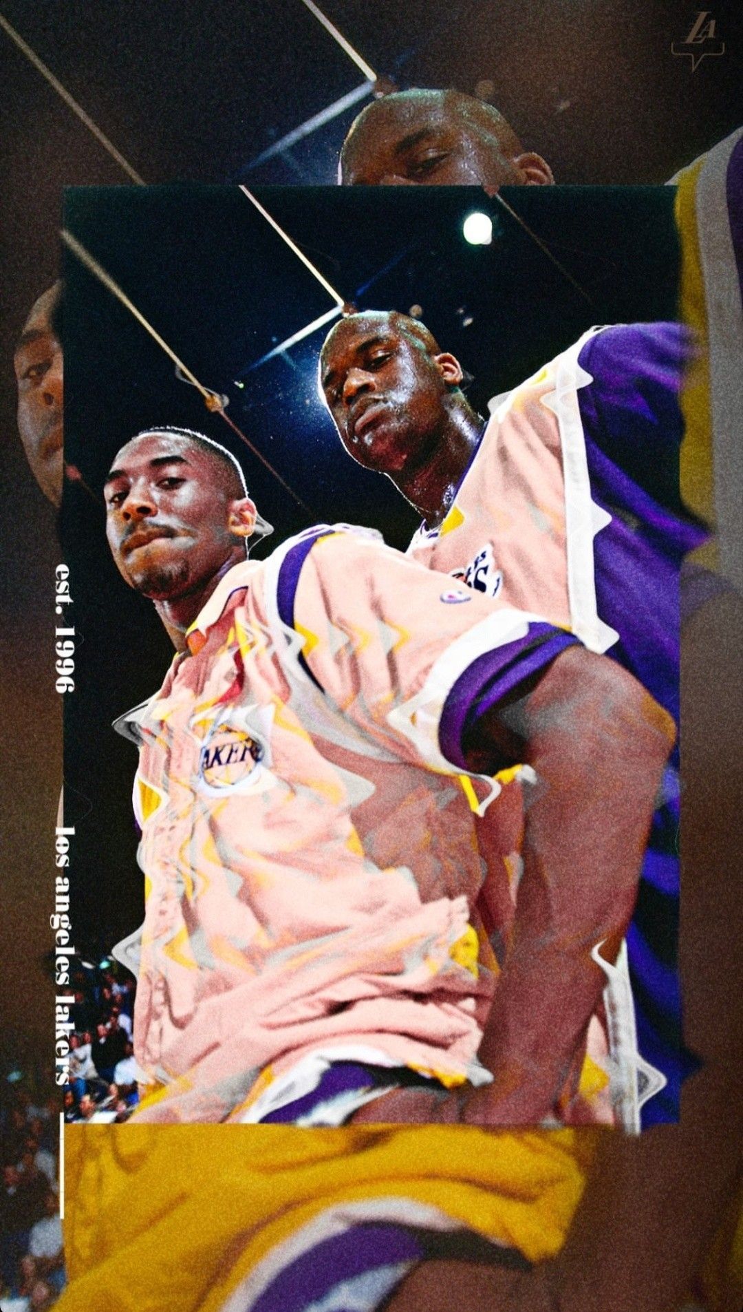 Kobe Bryant and Shaquille O'Neal wallpaper. Lakers wallpaper, Nba background, Shaquille o'neal