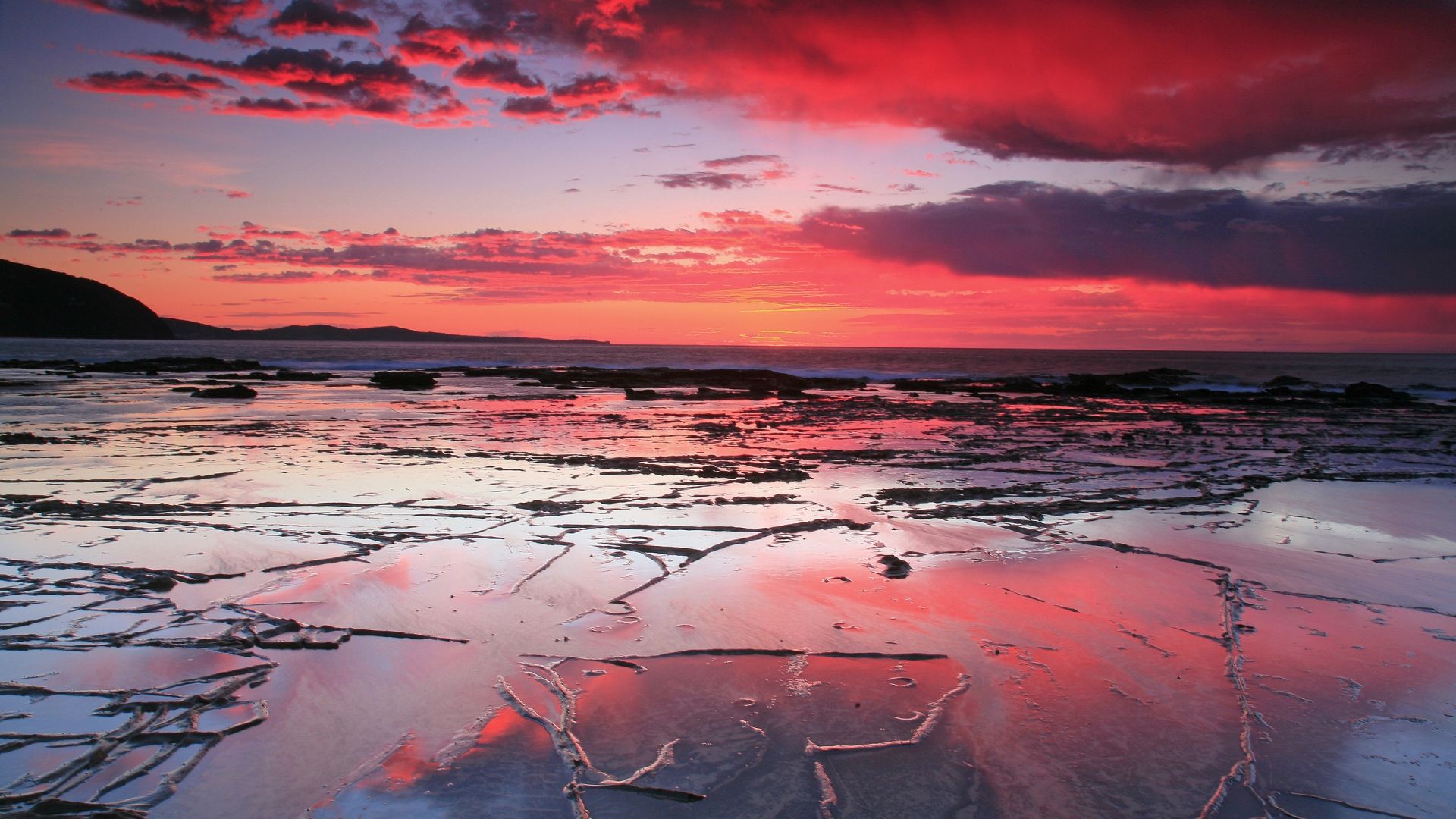 Mountain Clouds Beach Reflection Wallpapers - Wallpaper Cave