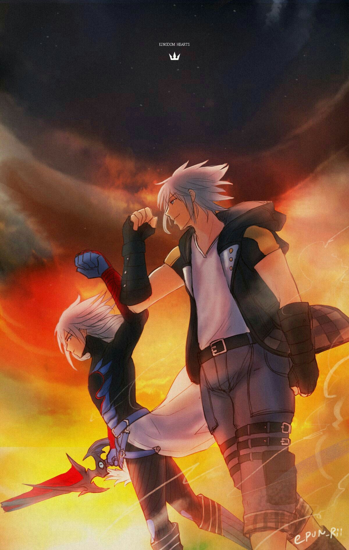 kingdom hearts wallpaper sora and riku