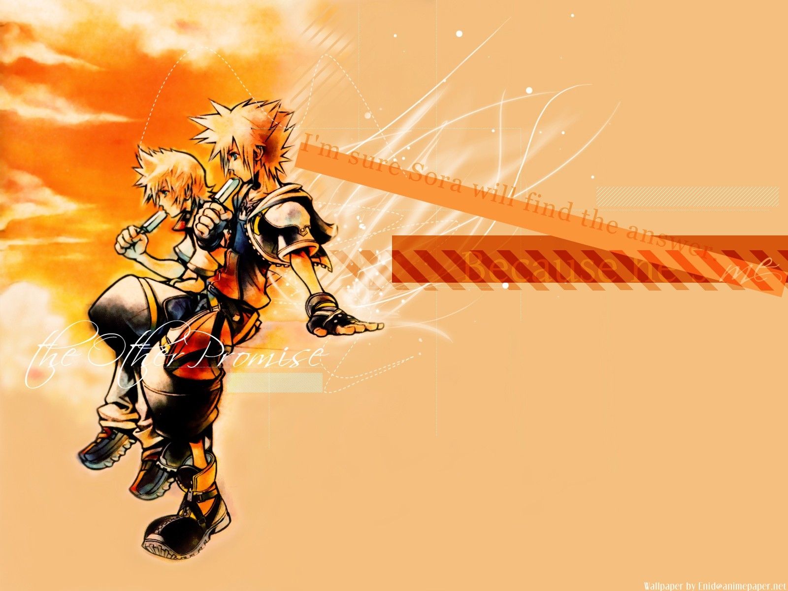 kingdom, Hearts, Sora, kingdom, Hearts, Roxas, Popsicles Wallpaper HD / Desktop and Mobile Background