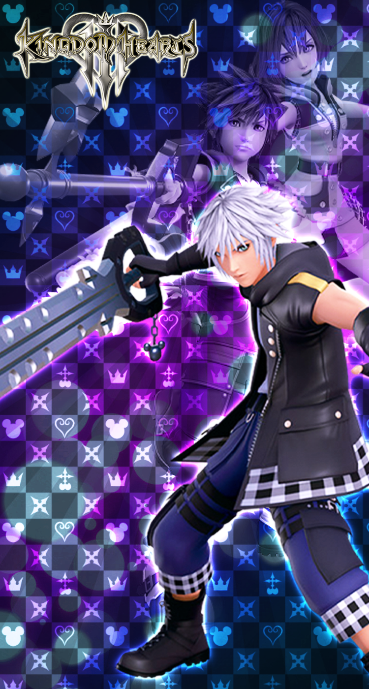 I wanted a new wallpaper so I made this one of Riku, my favourite