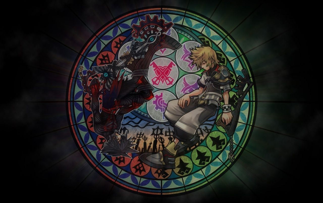 Kingdom Hearts Stained Glass wallpaper. Kingdom Hearts Stained