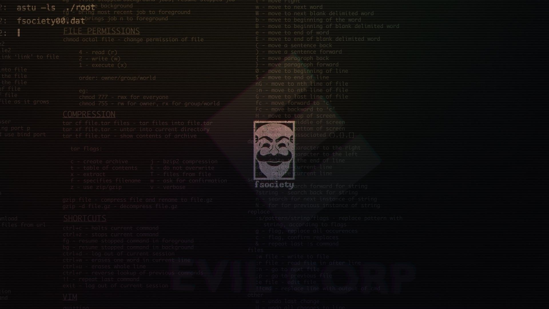 Linux Commands Wallpaper 1920x1080.GiftWatches.CO