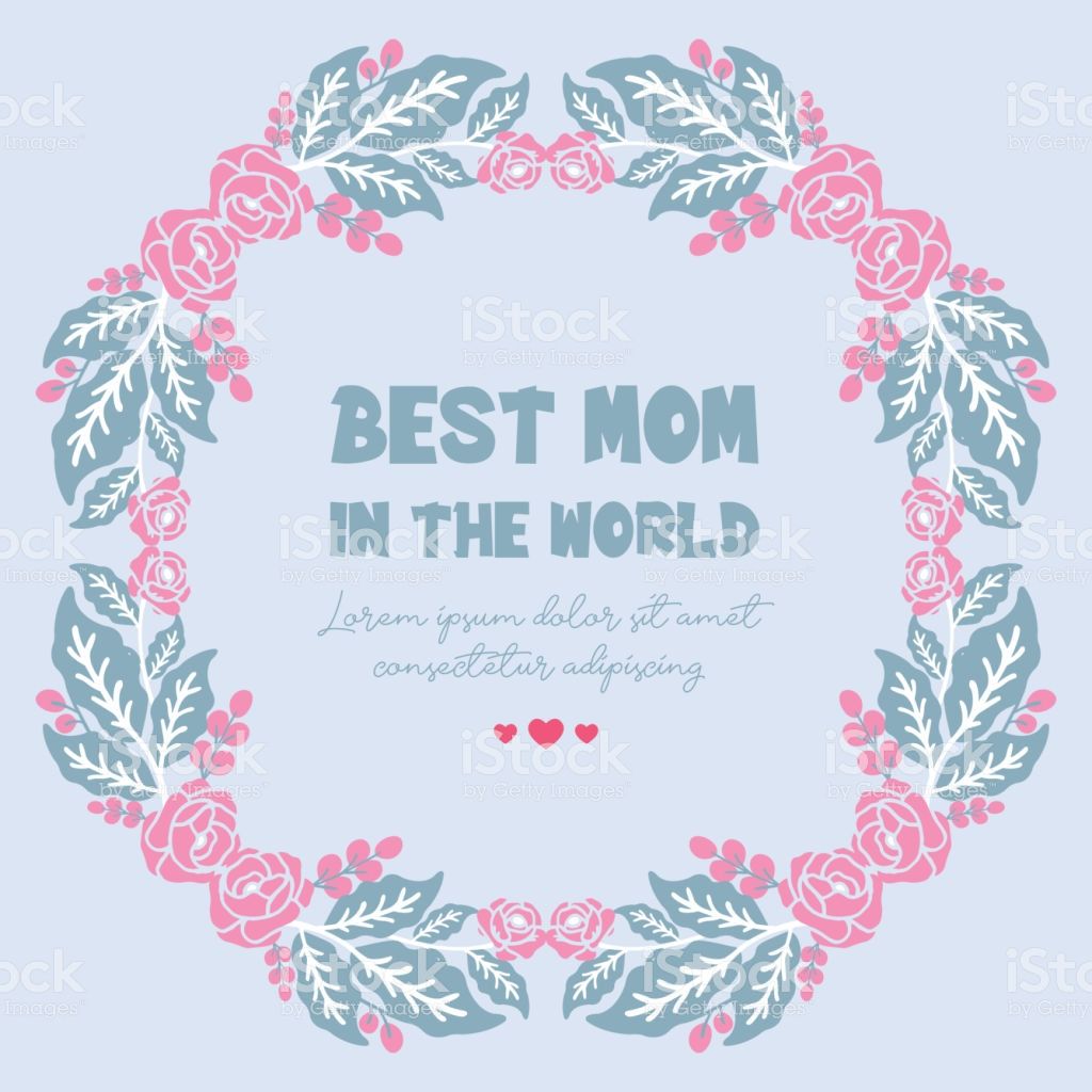 Invitation Card Wallpaper Design For Best Mom In The World With