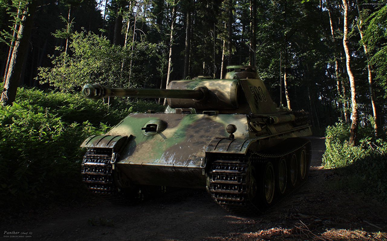 Wallpaper Tanks Panther Army
