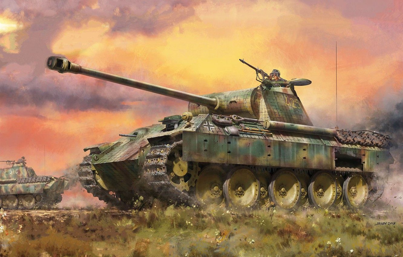 Wallpaper Panther, tank, jason, the Wehrmacht, average
