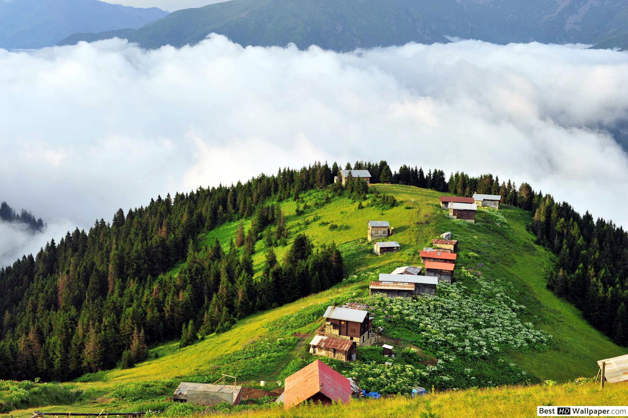 Plateau and Village HD wallpaper download