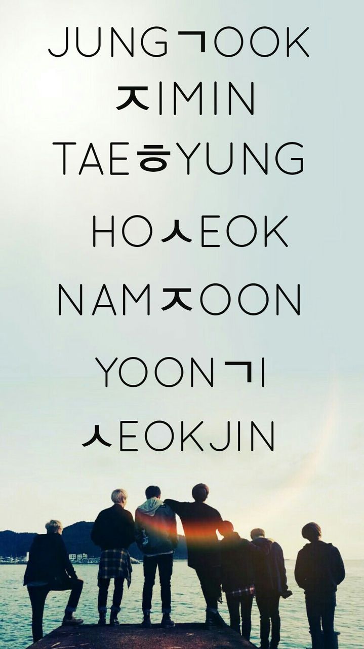 BTS HANGUL & ENGLISH WALLPAPER