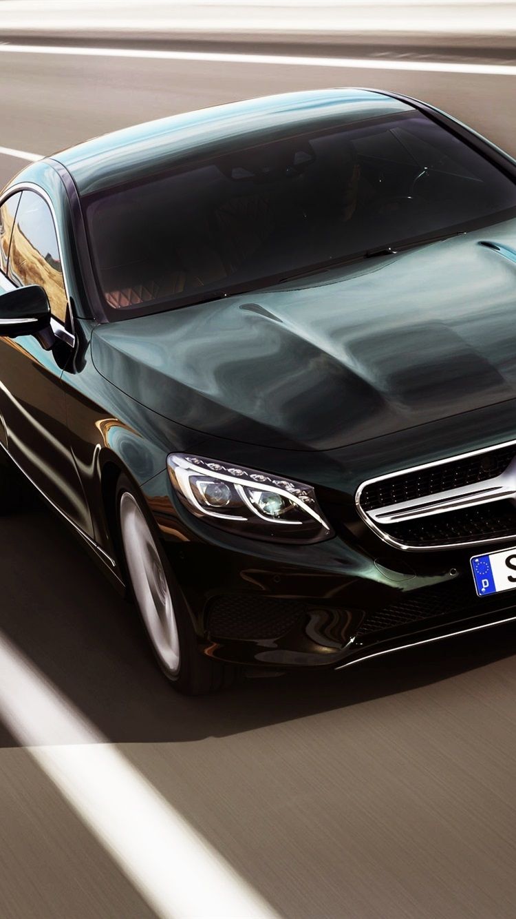 Mercedes Benz S Class Coupe, Black Car