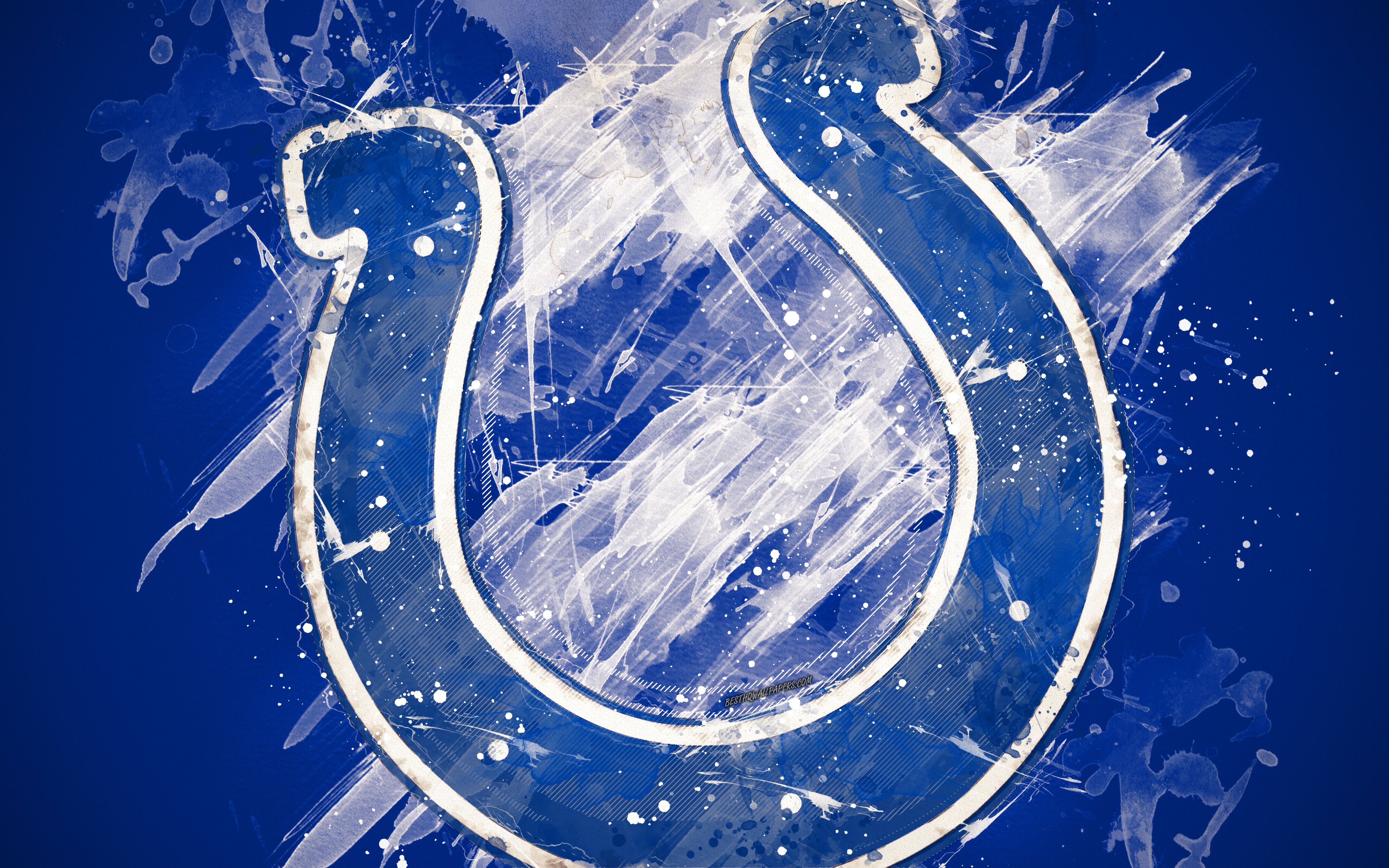 Download wallpaper Indianapolis Colts, 4k, logo, grunge art