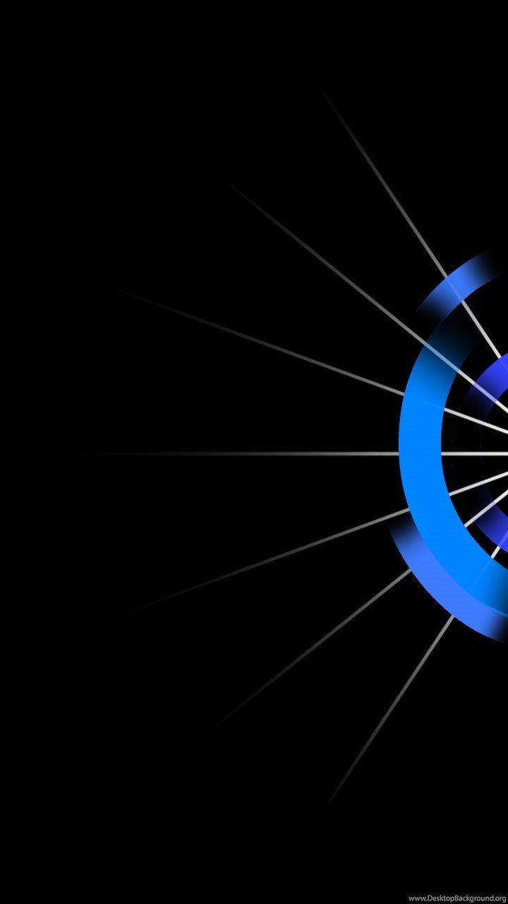 Samsung Galaxy K Zoom Wallpaper: Black Abstract Blue Mobile