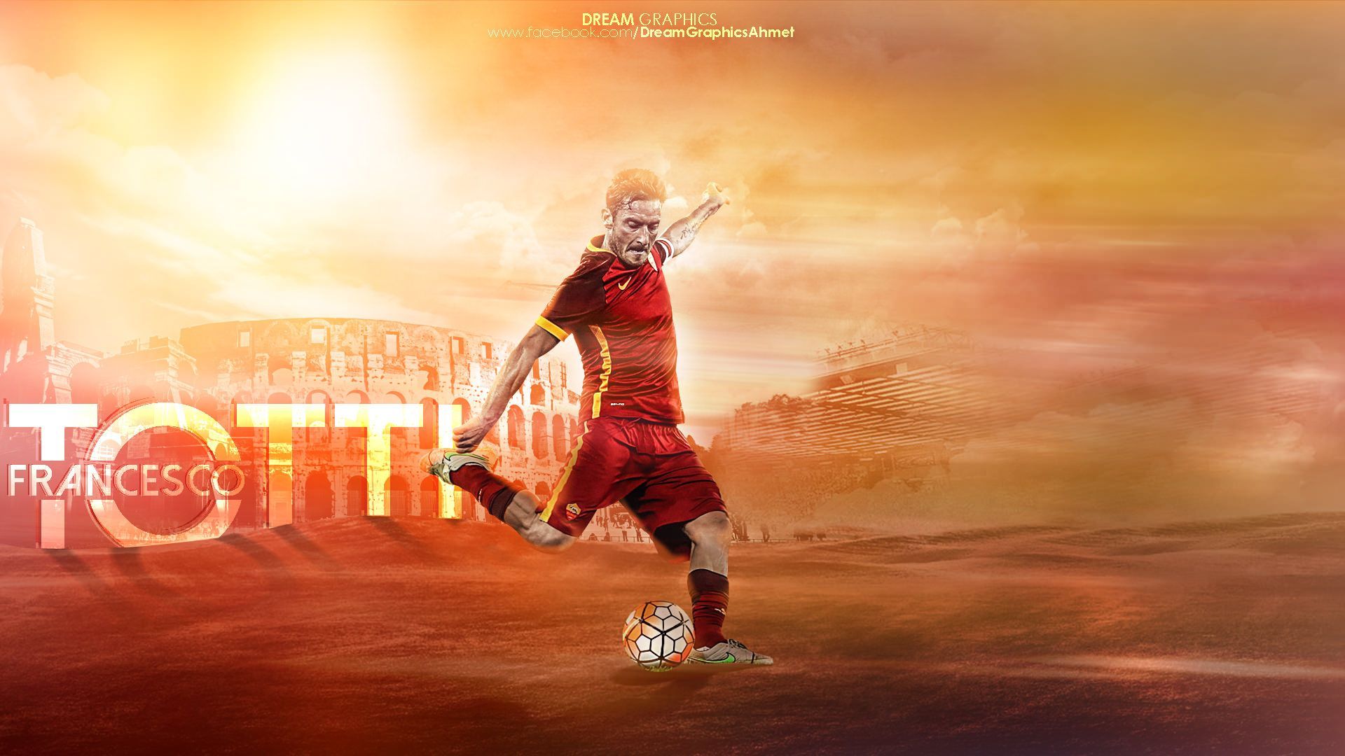 Francesco Totti AS Roma Legend Wallpaper