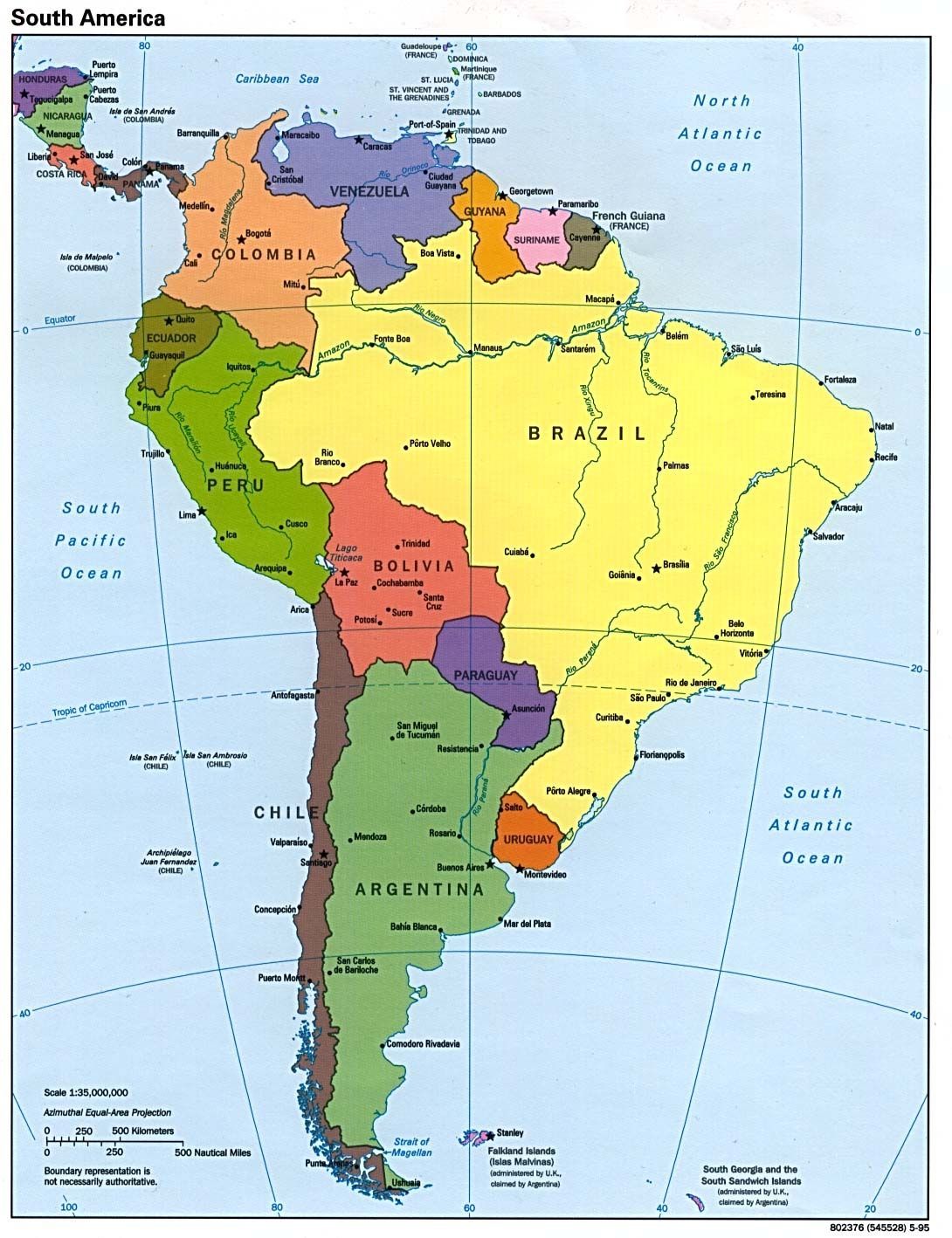 Download of physical map of south america image