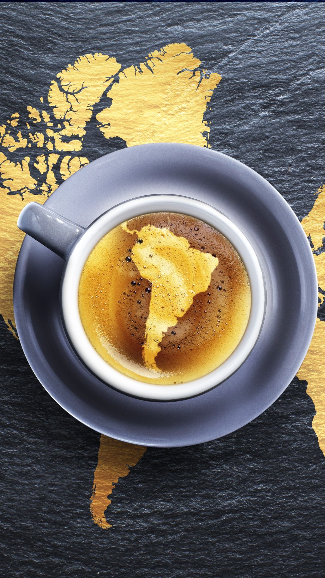 Coffee Africa South America Map Foam Android Wallpaper free download