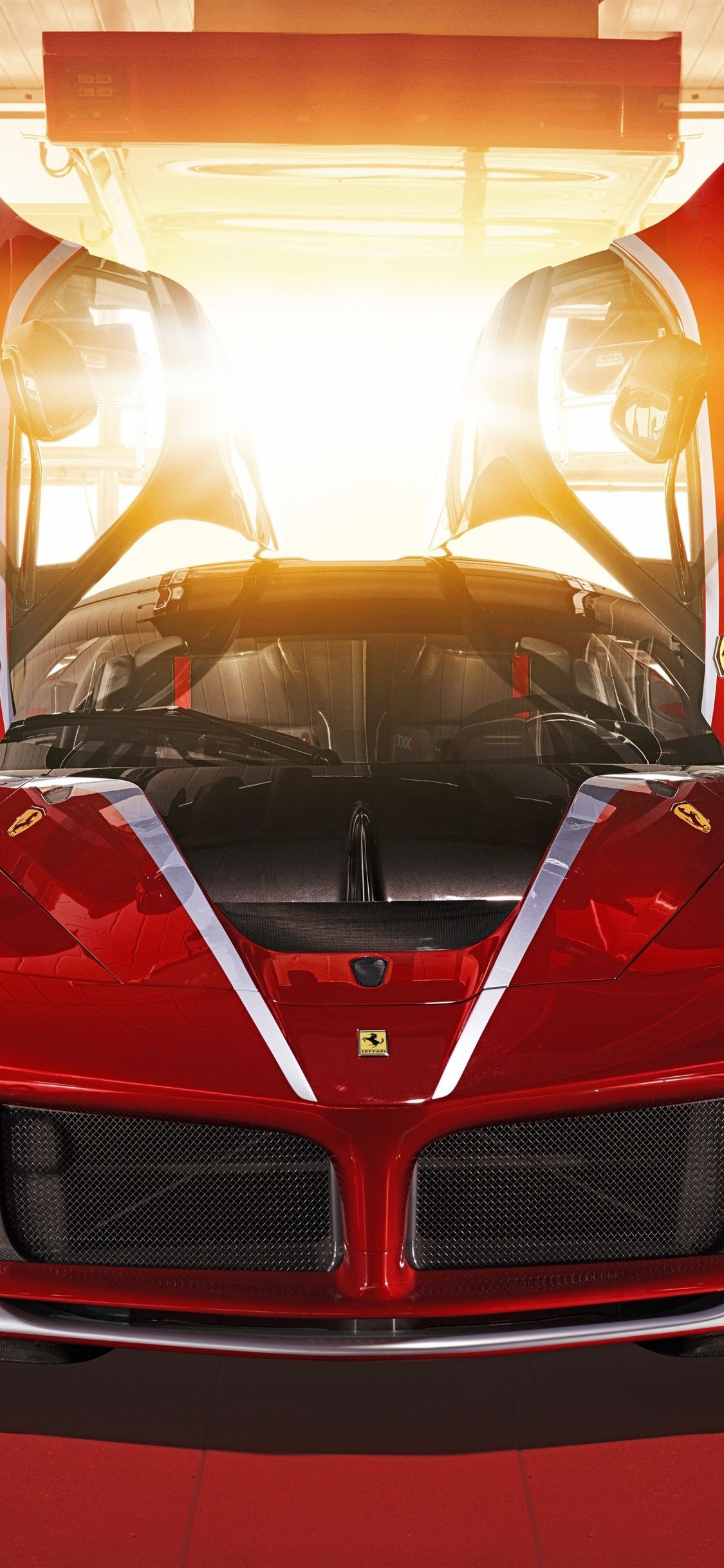 Download 1125x2436 Wallpaper Ferrari Fxx K, Red Supercar, Iphone X