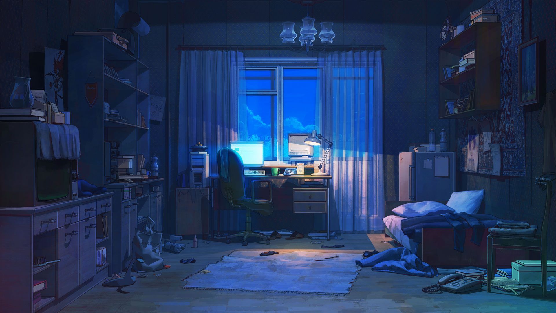 Anime Room 1920x1080 Wallpapers - Wallpaper Cave