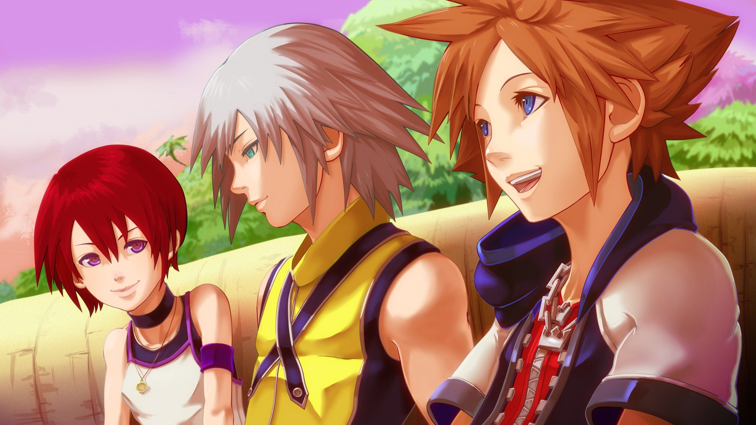 Download 2560x1440 Kingdom Hearts, Characters, Anime Style Games