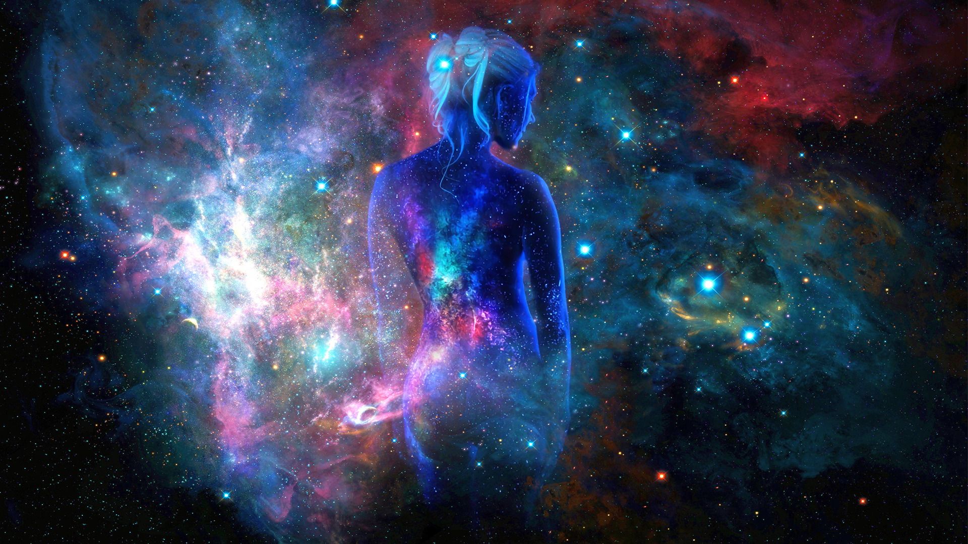 space, Women, Galaxy Wallpaper HD / Desktop and Mobile Background