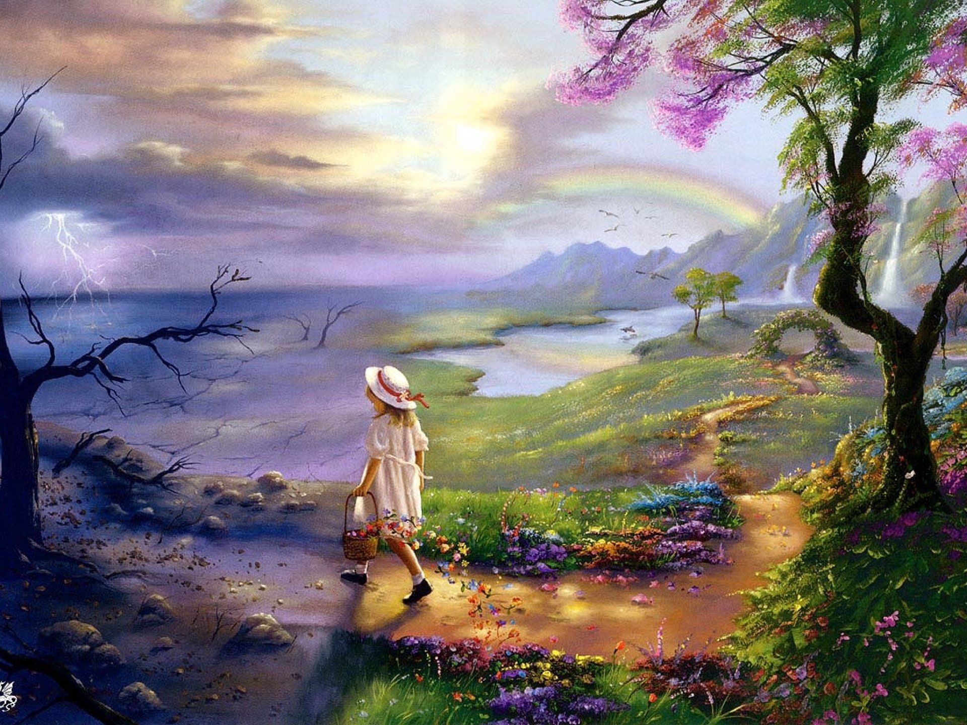 fantasy, Landscape, Art, Artwork, Nature Wallpaper HD / Desktop