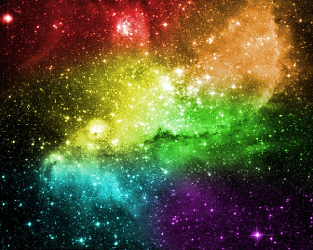 Galaxy Wallpaper Background Rainbow