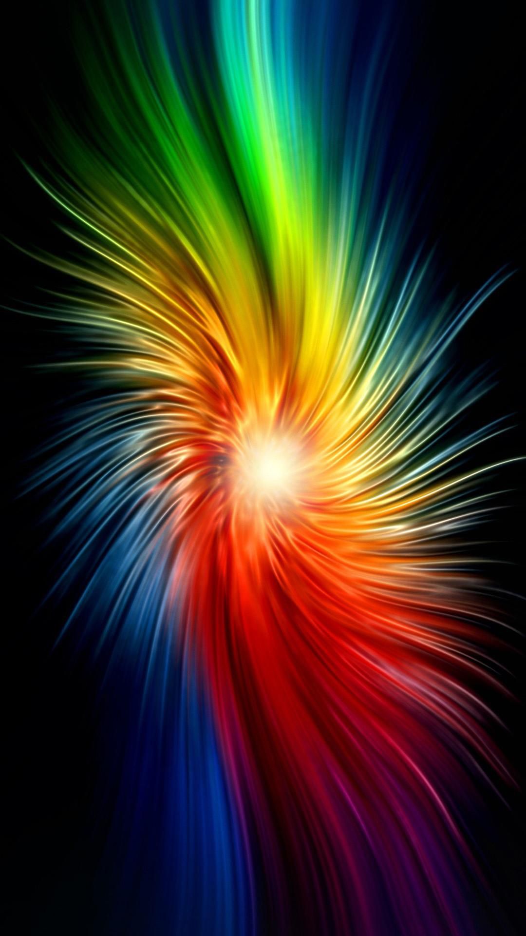 Galaxy Note HD Wallpaper: Abstract Rainbow Lockscreen Galaxy Note
