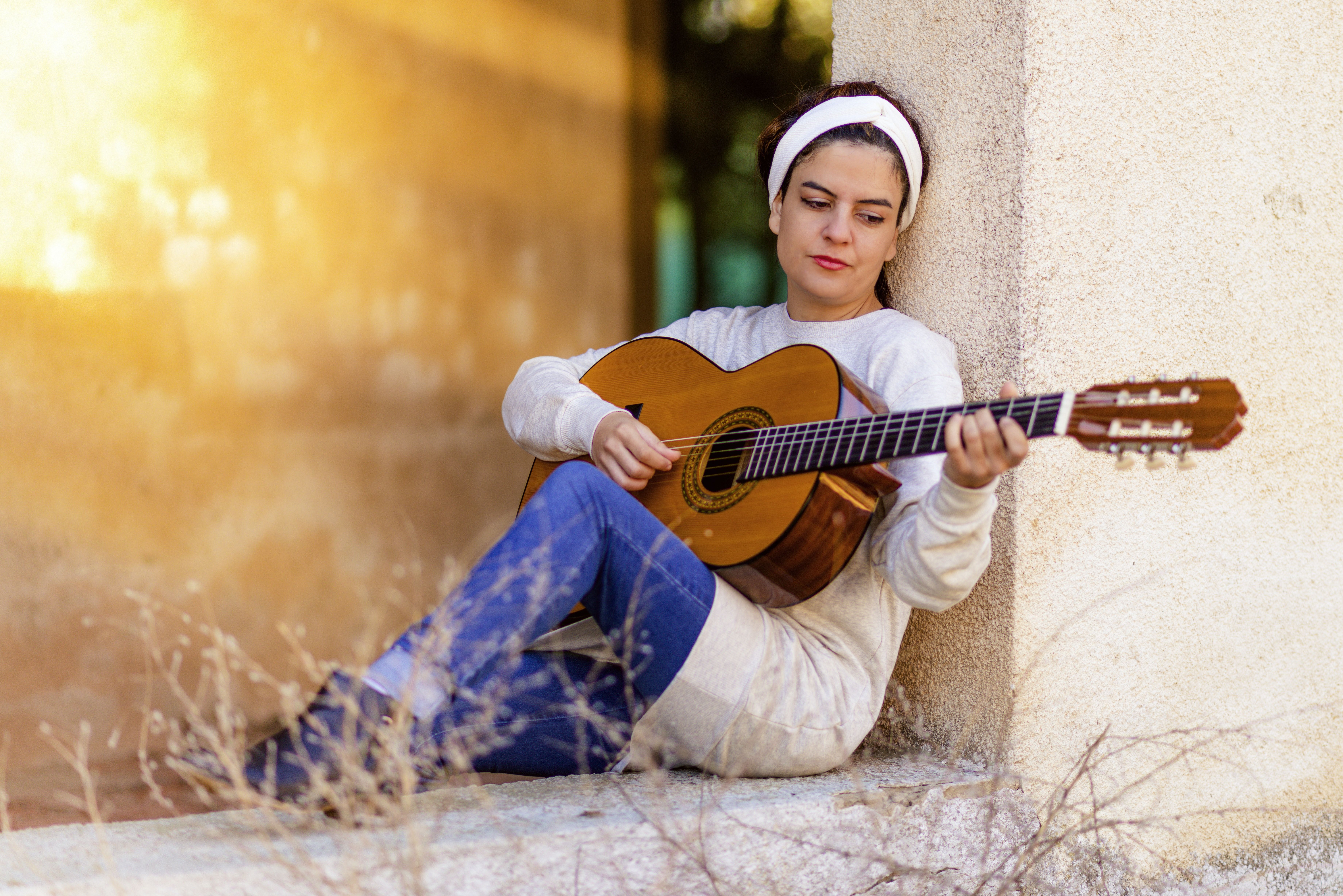 Woman Playing Guitar · Free