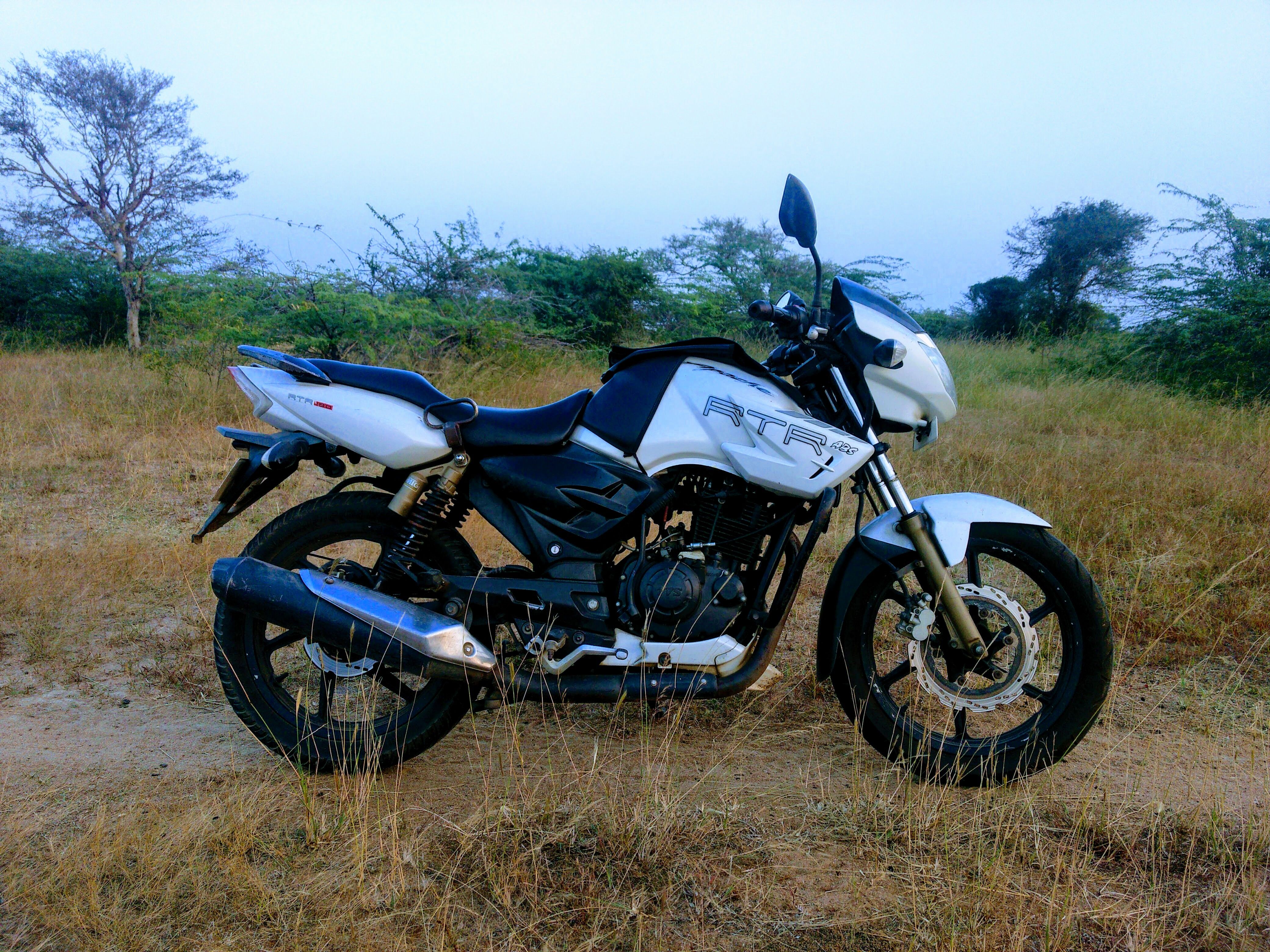 TVS Apache RTR 180 ABS 2011 model parked