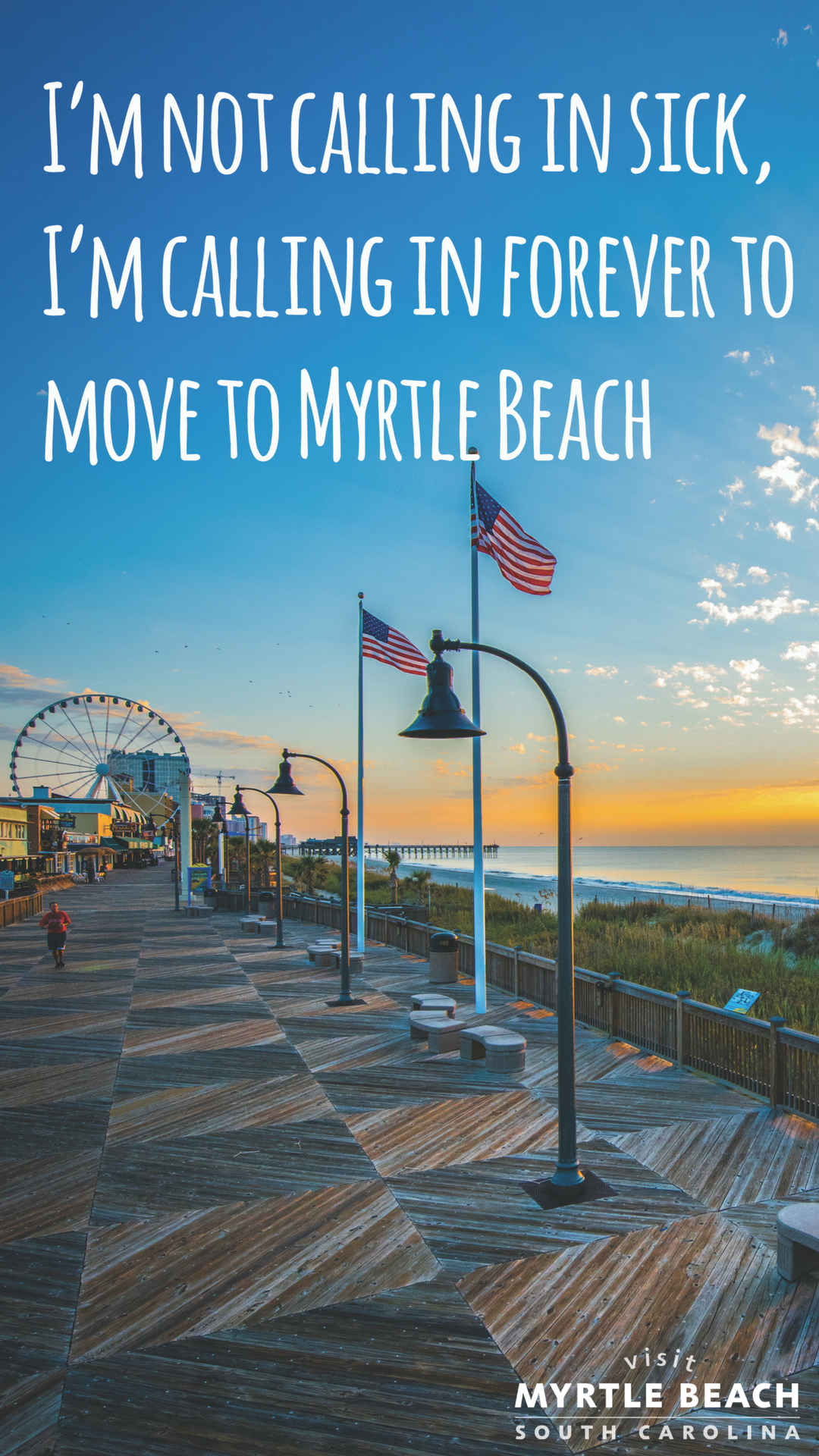 Visit Myrtle Beach Phone Wallpaper. Myrtle beach, Visit myrtle