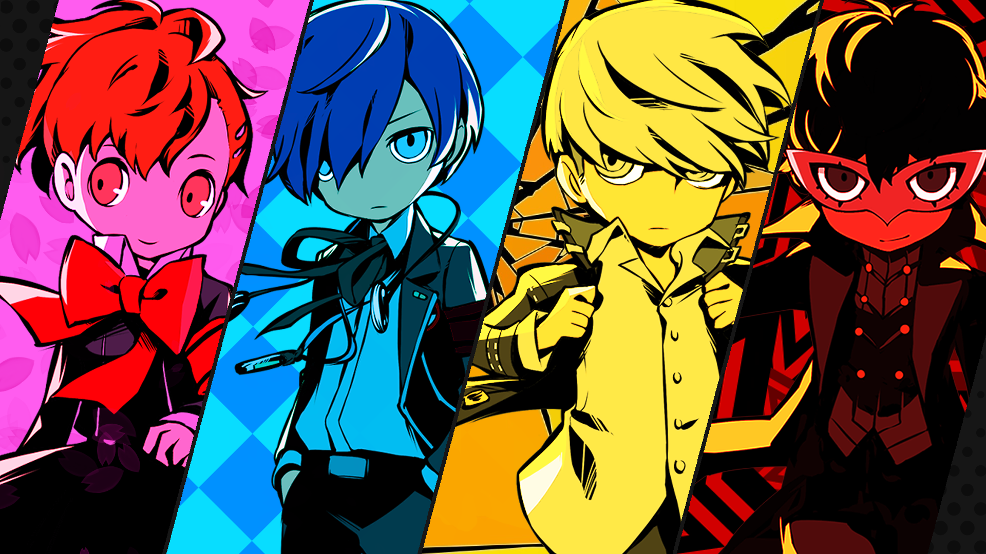 Made a wallpaper using the MCs from Persona Q what do you guys