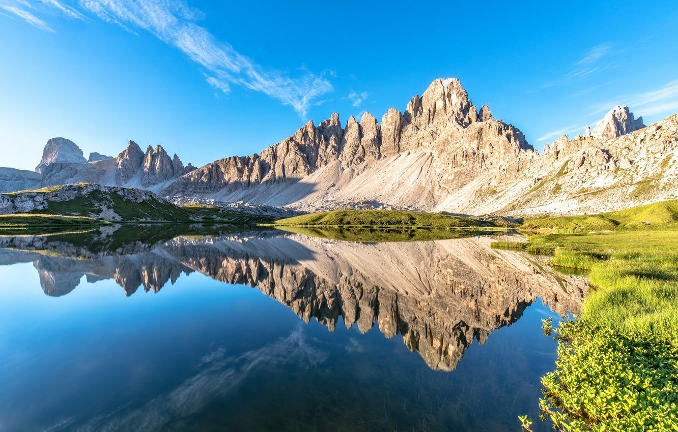 Wallpaper summer, mountains, The Dolomites, Dolomite Alps image