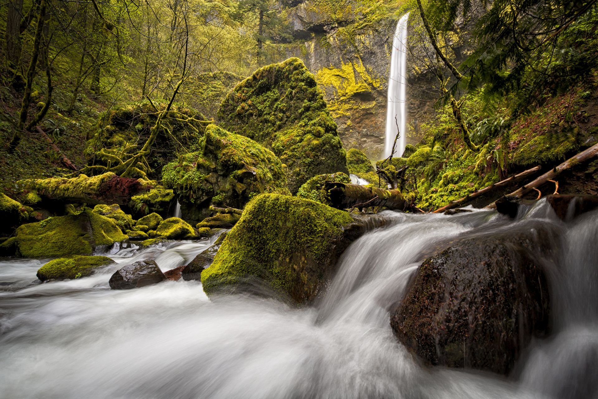 Elowah Falls Oregon Columbia River Gorge Wallpapers - Wallpaper Cave