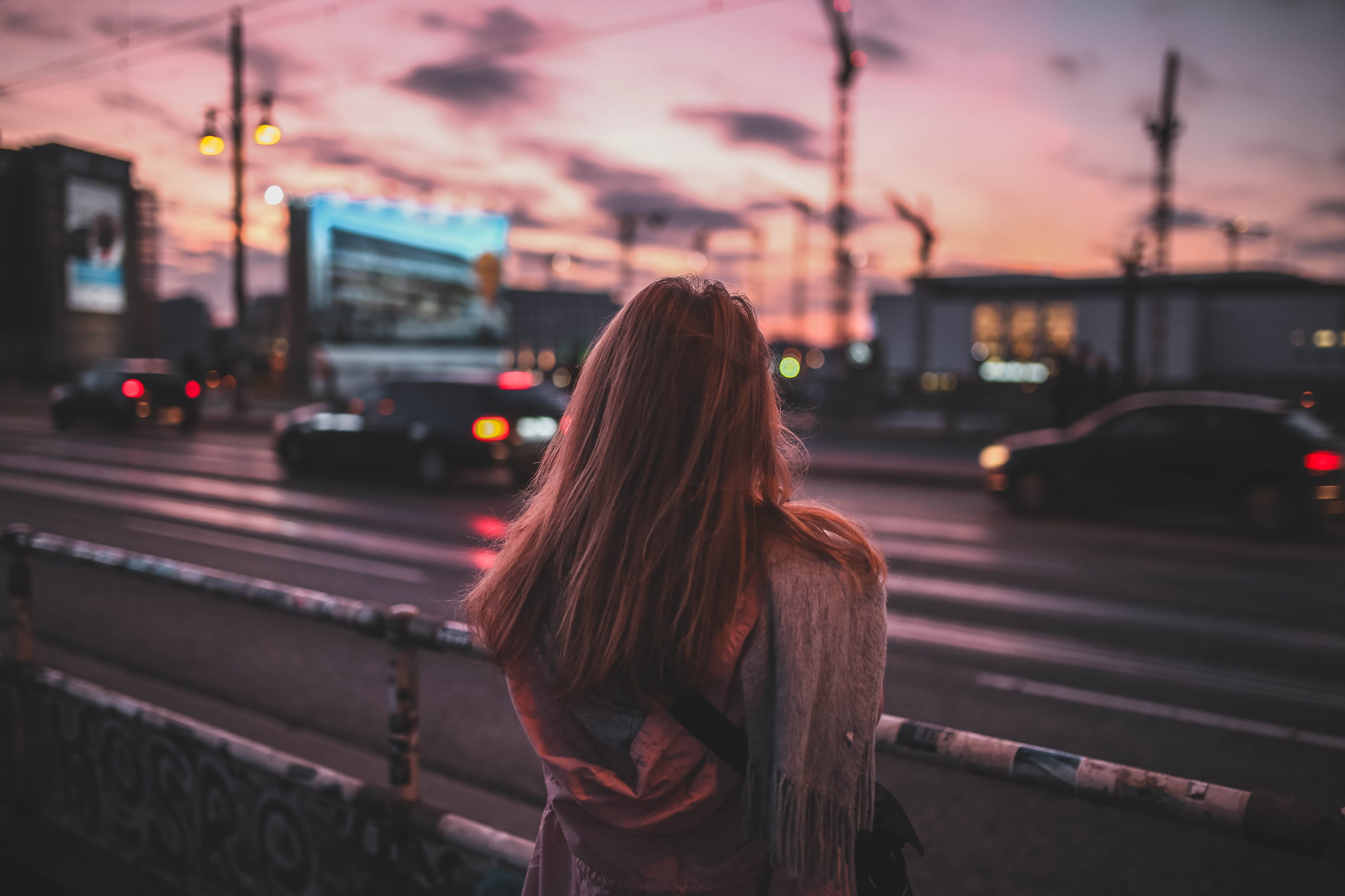 Women Outdoors Car Traffic City Road Street, HD Girls, 4k Wallpaper, Image, Background, Photo and Picture