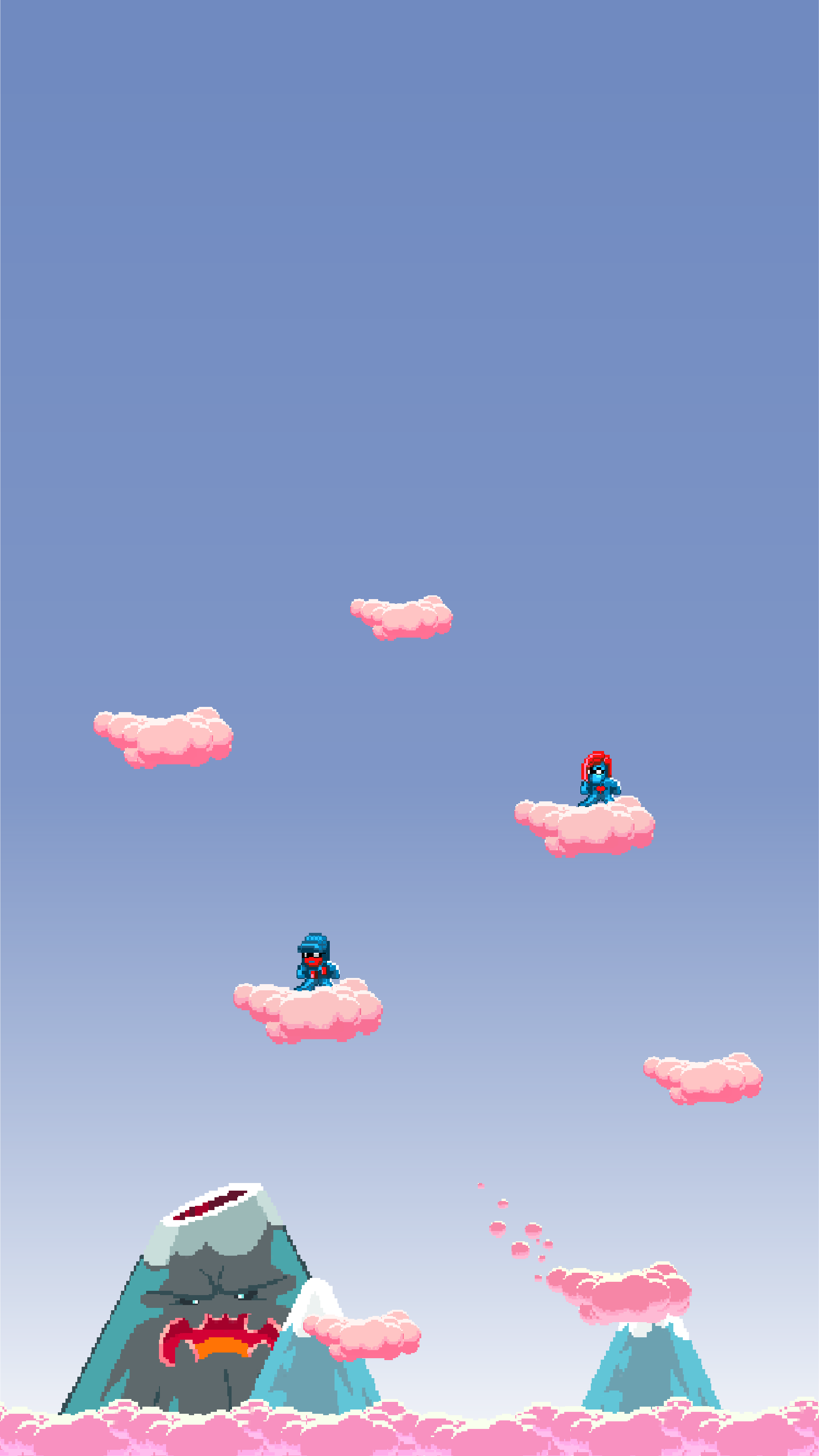 Pegboard Nerds Pink Cloud iPhone Wallpaper
