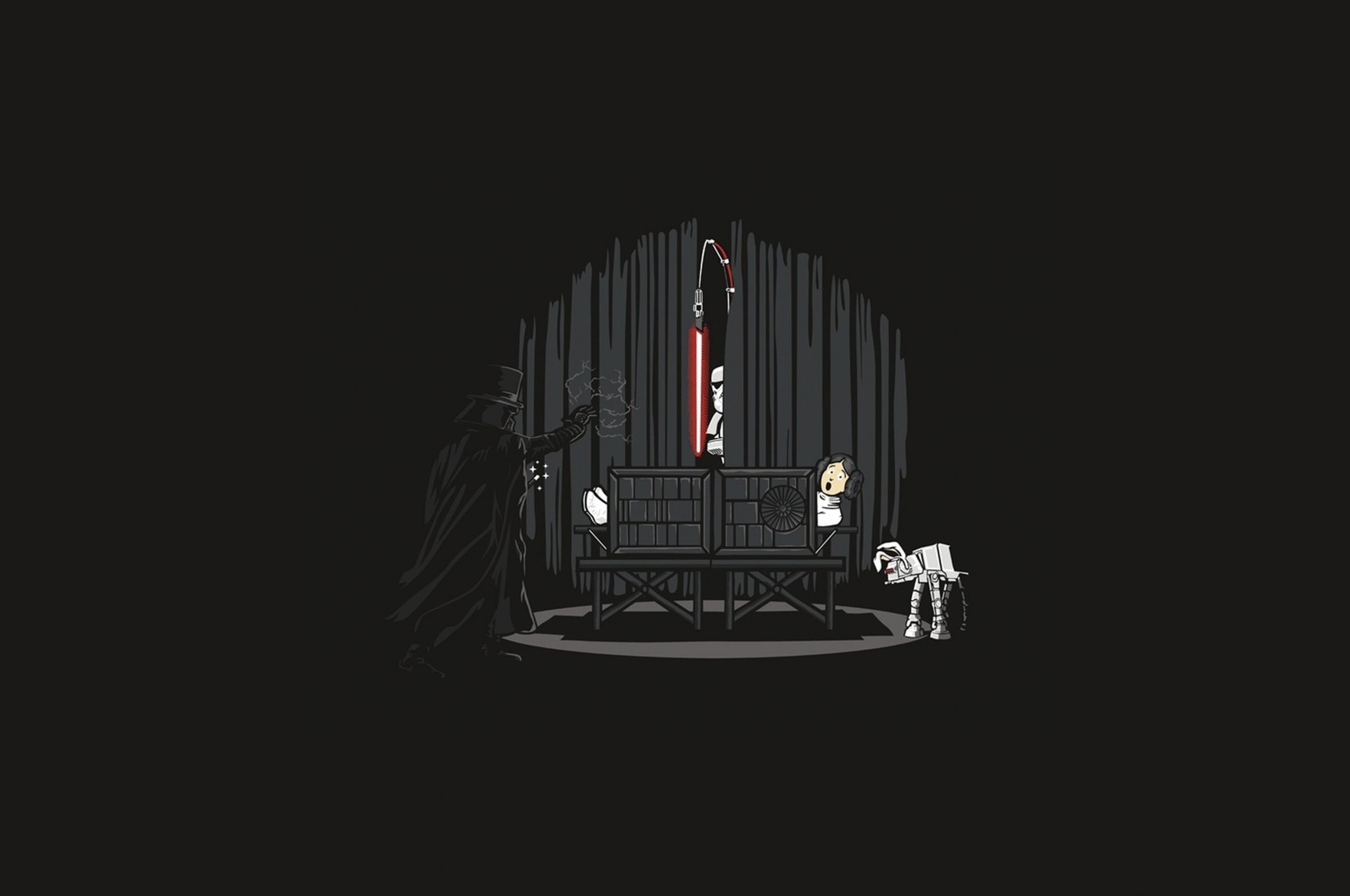 Free download 4K wallpaper Minimalism Minimalism Star wars humor