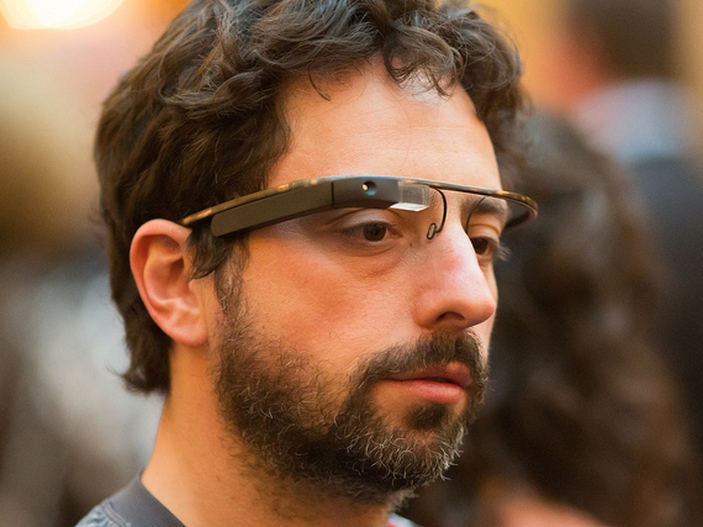 Google Project Glass Modeled By Sergey Brin: First High Res Photo