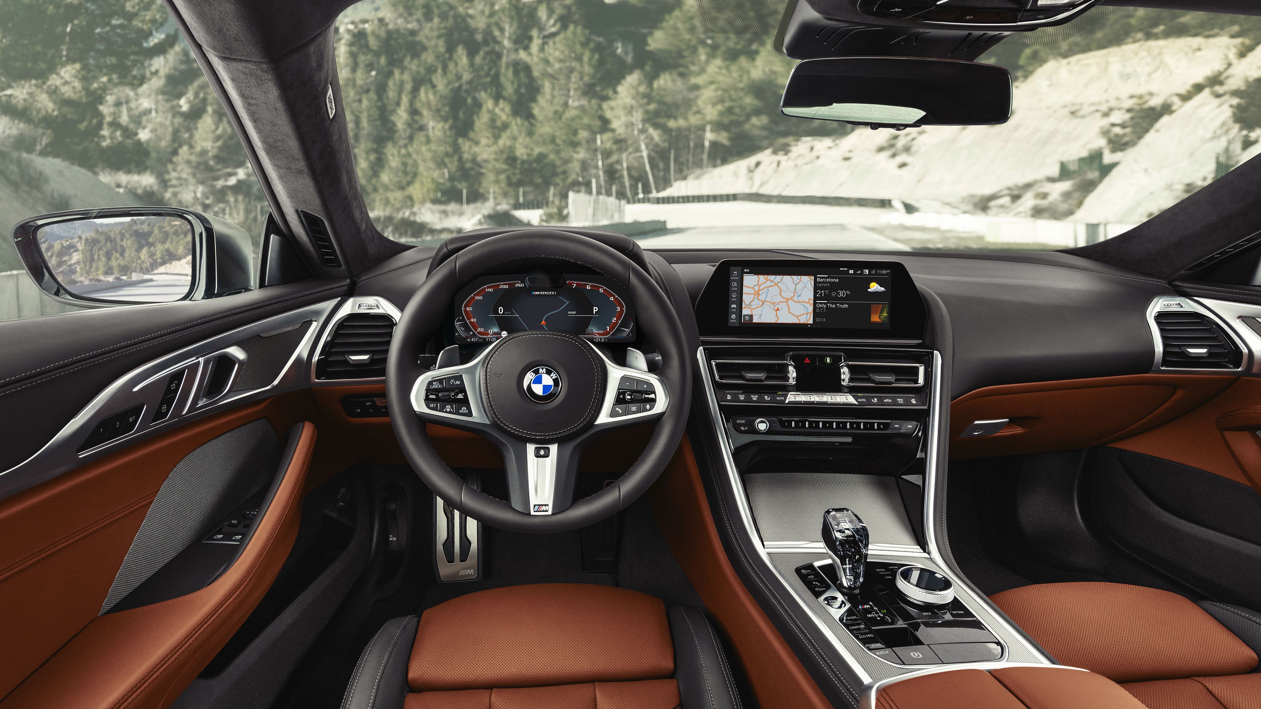 BMW M850i xDrive 2018 4K Interior Wallpaper. HD Car Wallpaper