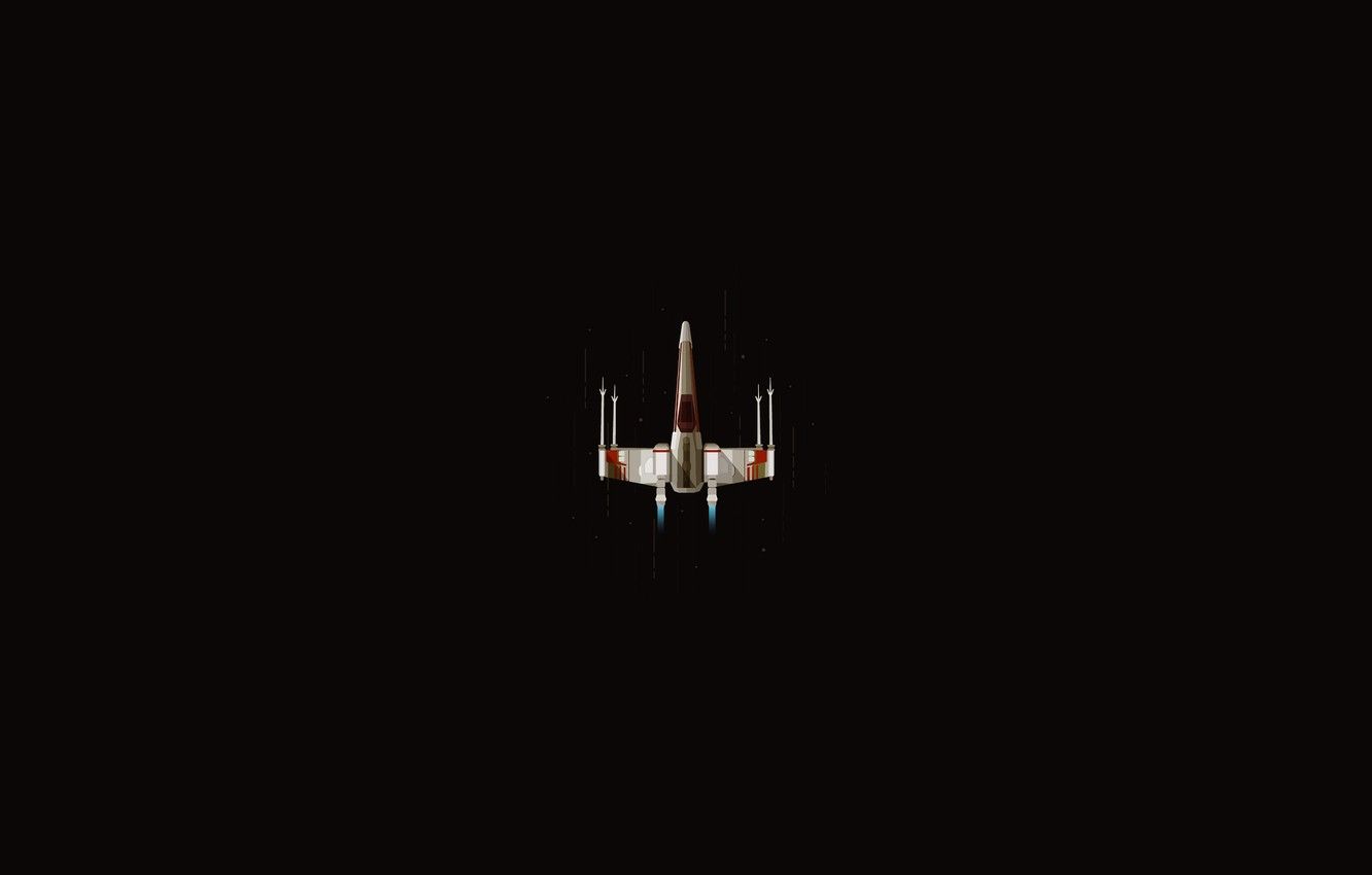 Wallpaper Minimalism, Fighter, Star Wars, Science Fiction, X Wing Image For Desktop, Section минимализм