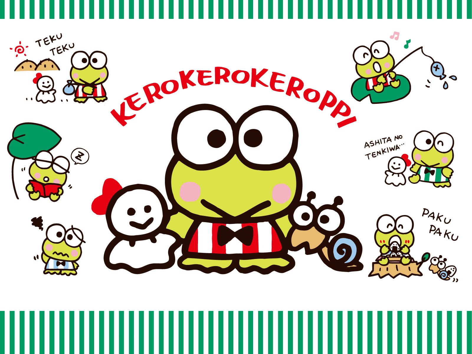 kero kero keroppi. Sanrio wallpaper, Hello kitty wallpaper, Hello