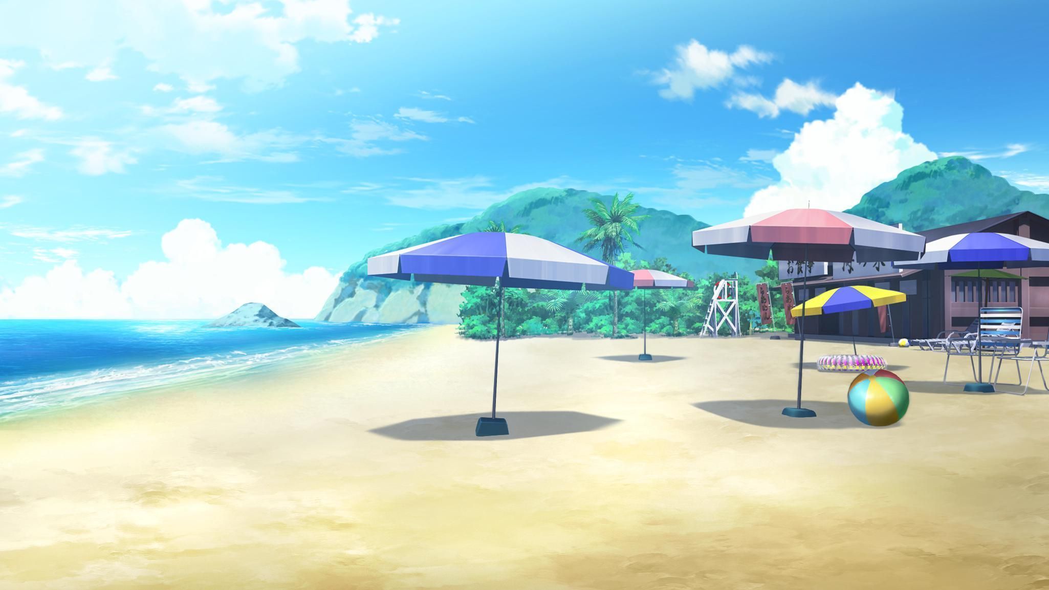 Get Your Beach Aesthetic Beach background anime - Images Collection Now