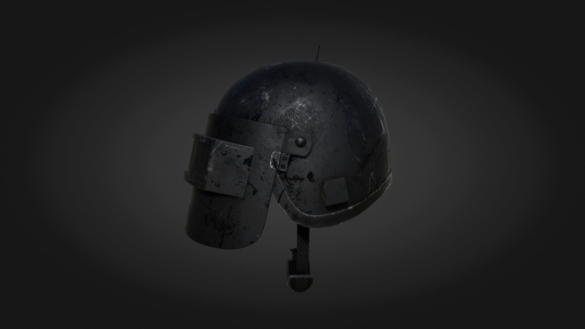 ArtStation - Damaged helmet lvl 3 PUBG