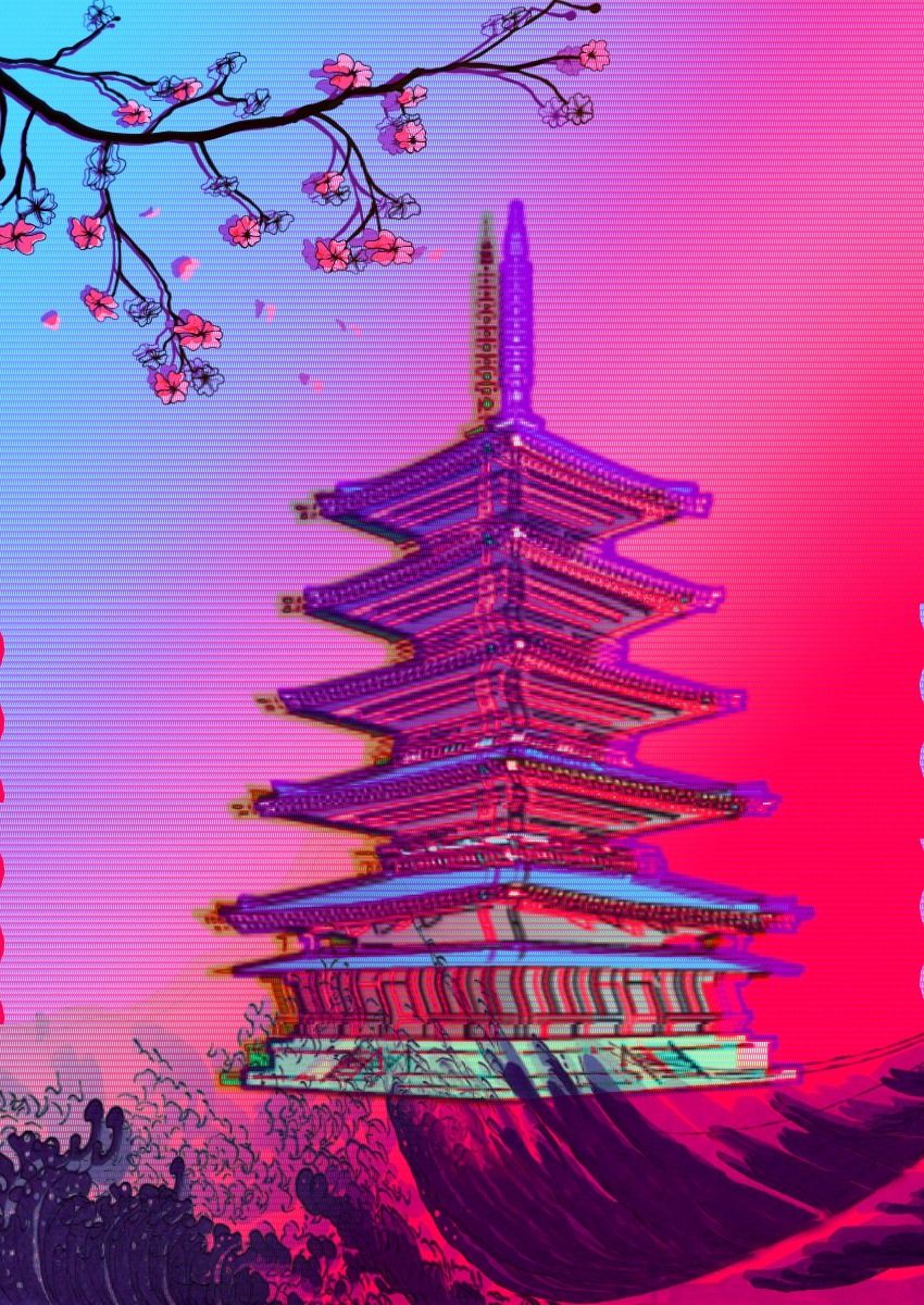 Lilac Aesthetic Japan Wallpaper